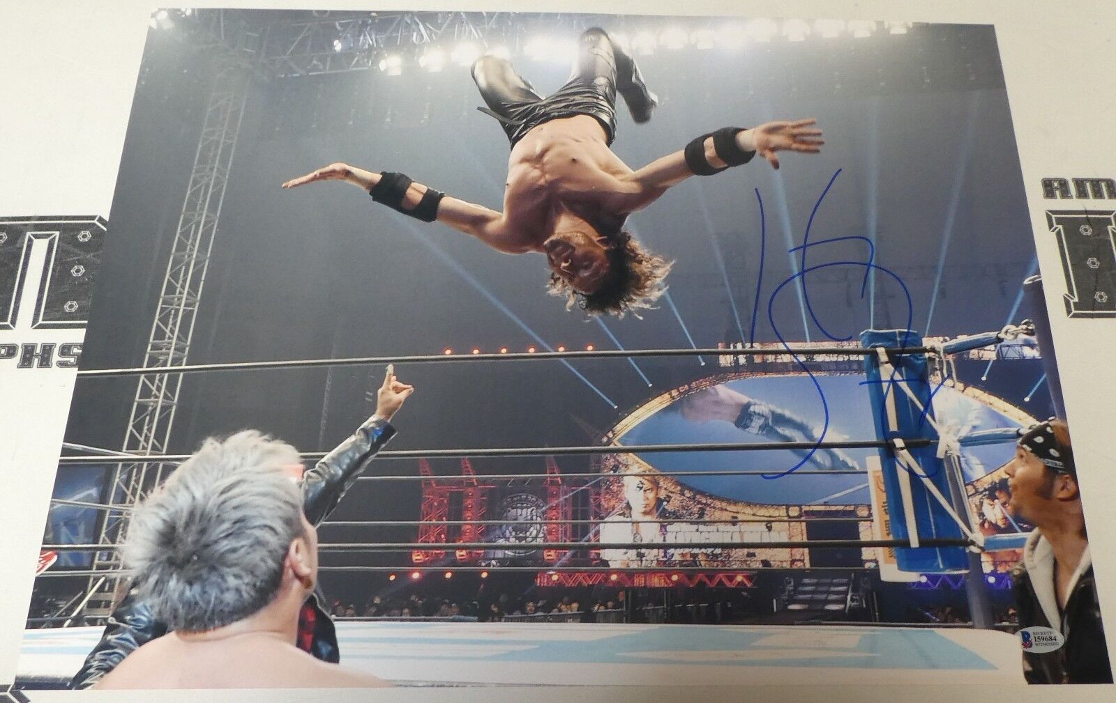 Kenny Omega Signed 16x20 Photo Poster painting BAS COA New Japan Pro Wrestling Bullet Club ROH 5