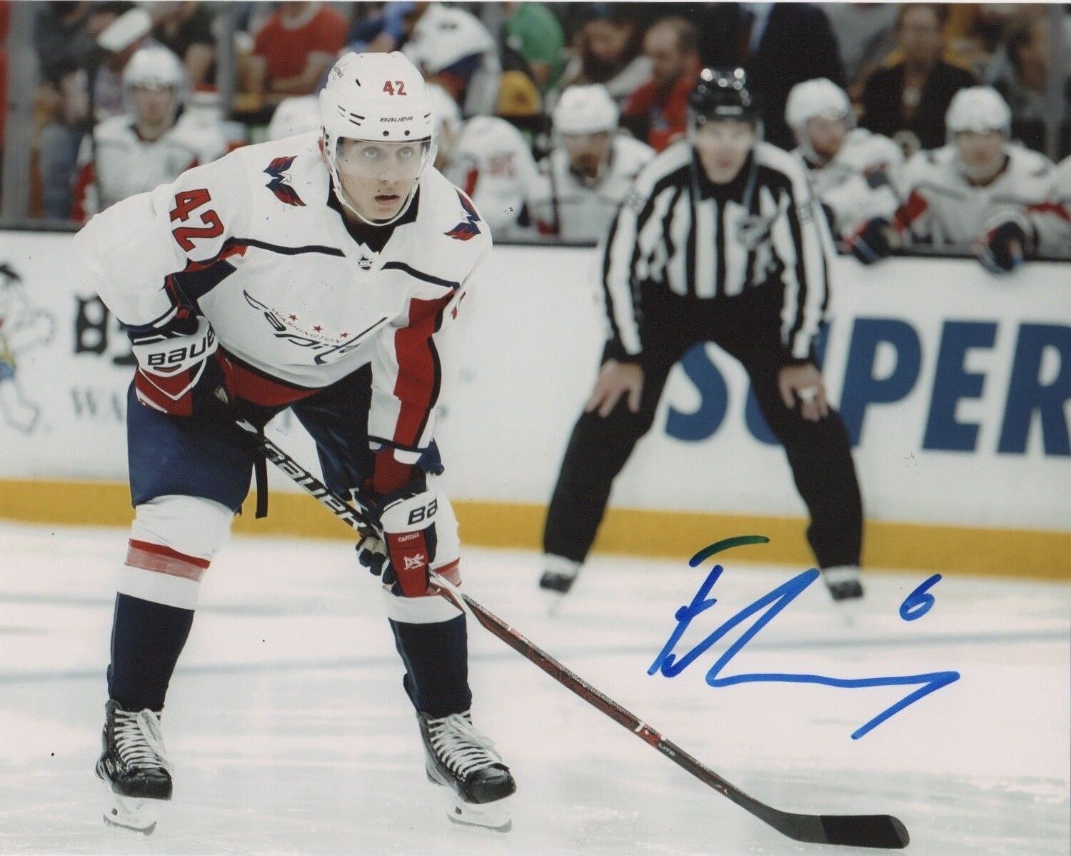 Washington Capitals Martin Fehervary Signed Autographed 8x10 Photo Poster painting COA A