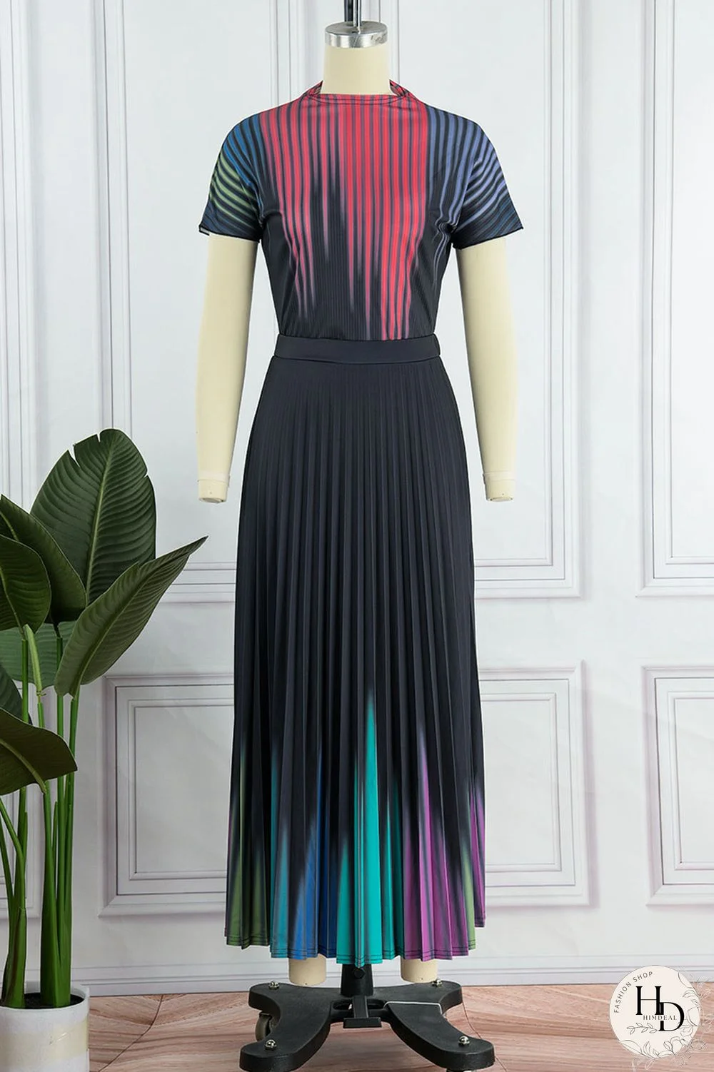 Purple Casual Print Patchwork O Neck Straight Dresses