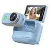 Compact Panoramic Action Camera Anti-Shake WiFi Mini Sports Camera 2.0in Flip Screen with Magnetic Neck Strap for First-person View Shooting