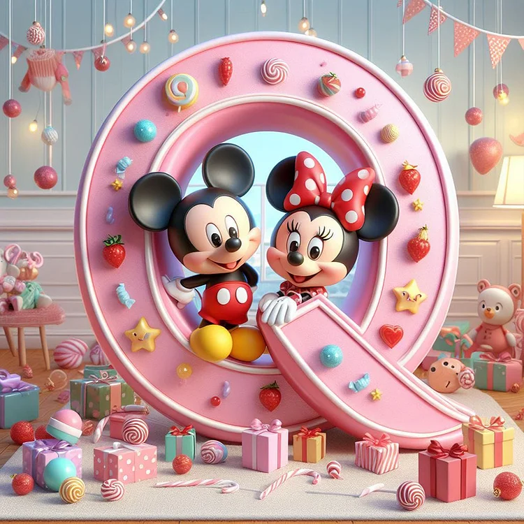 Mickey Q 30*30CM (Canvas) Full Round Drill Diamond Painting gbfke