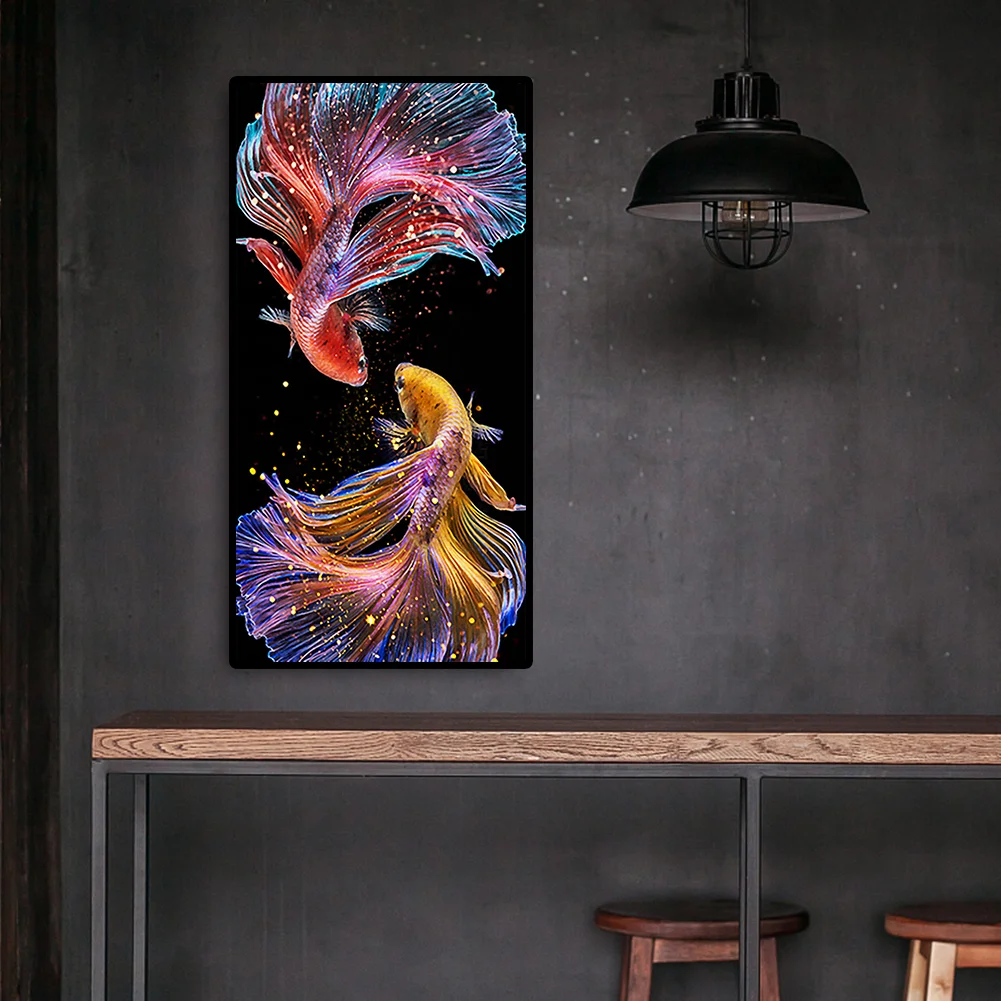 Diamond Painting - Full Round Drill - Colorful Fish (45*85cm)