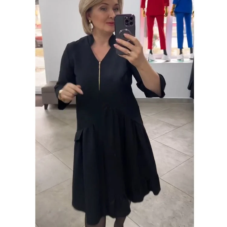 🌸Spring Specials🌸 Women's Dress with Black V-Neck