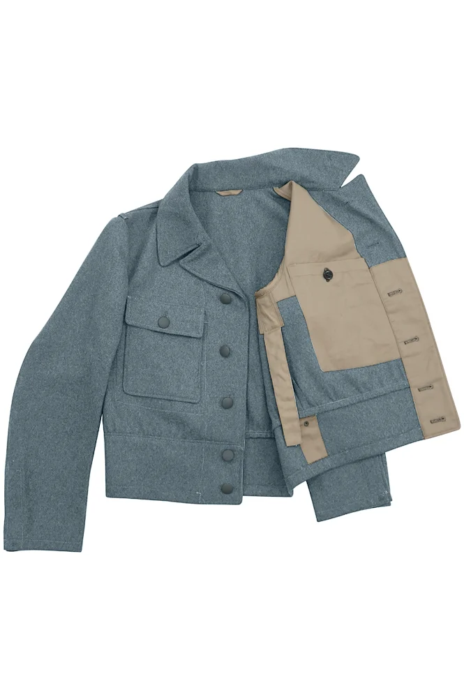   Elite German M1944 EM Italian Field Wool Tunic Feldbluse Blue Green Grey German-Uniform