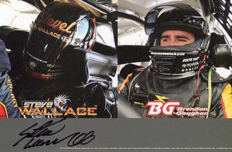 *STEVE WALLACE*SIGNED*AUTOGRAPHED*Photo Poster painting*CARD*NASCAR*TOYOTA*COA*