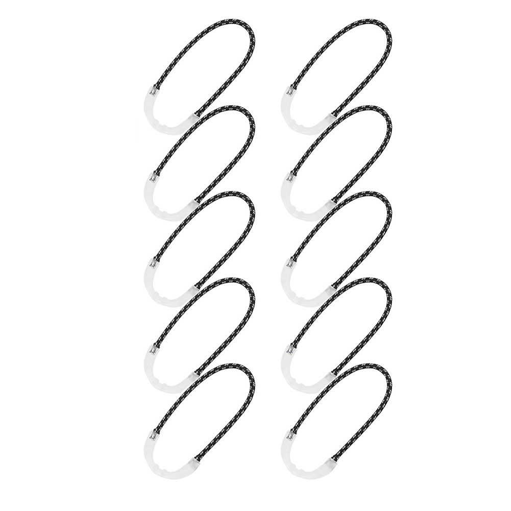 

10pcs Camping Anti-theft Zipper Rope Hiking Luminous Clothes Backpack Cord, 10zhuang, 501 Original