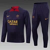 2023/2024 Psg Paris Saint Germain Half Pull Training Suit  Football Jersey 1:1 Thai Quality