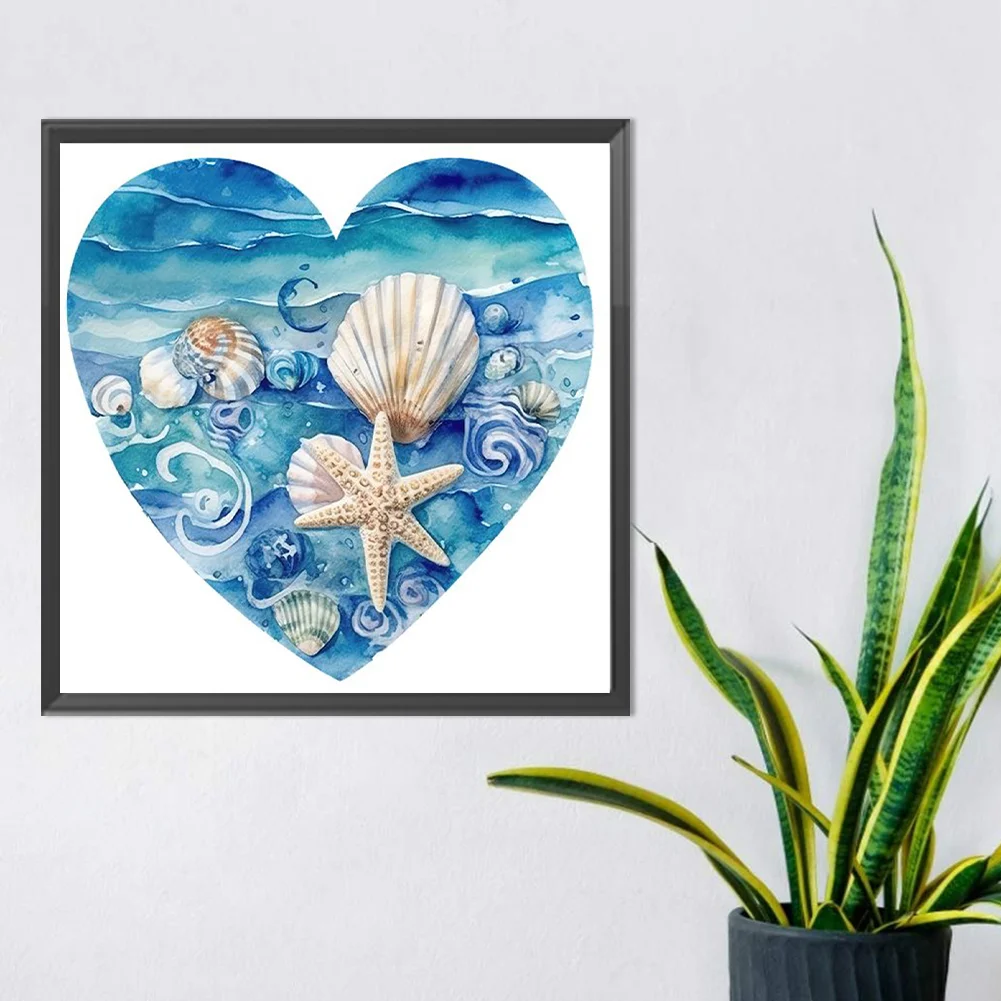 Diamond Painting - Full Round Drill - Love Starfish(Canvas|30*30cm)