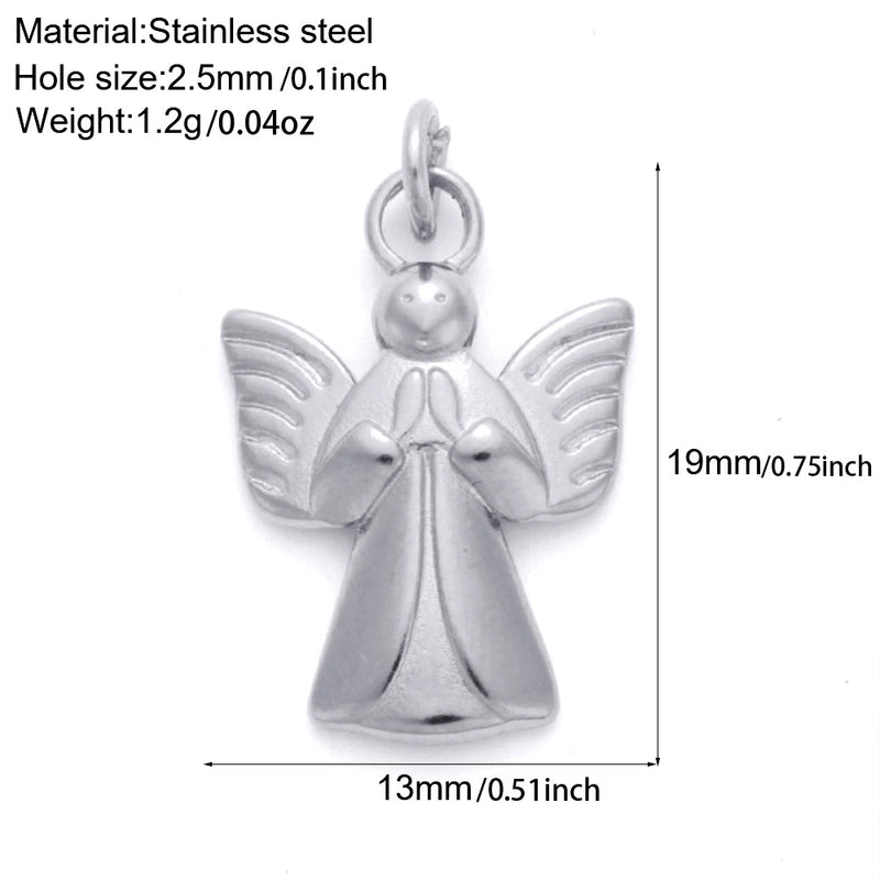 1 Piece 304 Stainless Steel Sunflower Compass Shark Pendant Jewelry Accessories