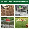 [US Local Warehouse] Adjustable Height Portable Camping Table with Carry Bag for Hiking Beach Fishing