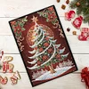 (US Local)Christmas Tree Special Shaped Diamond Painting Journal Notebook for Adults
