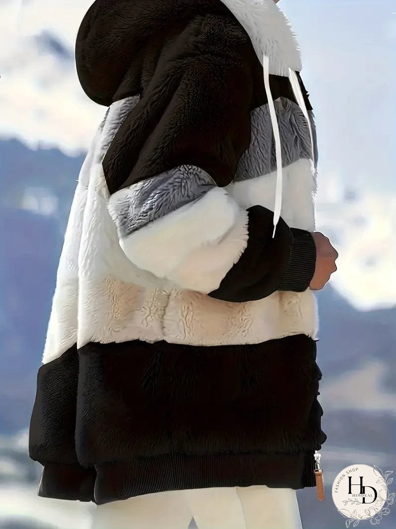 Trendy Tie-Dye Hooded Jacket