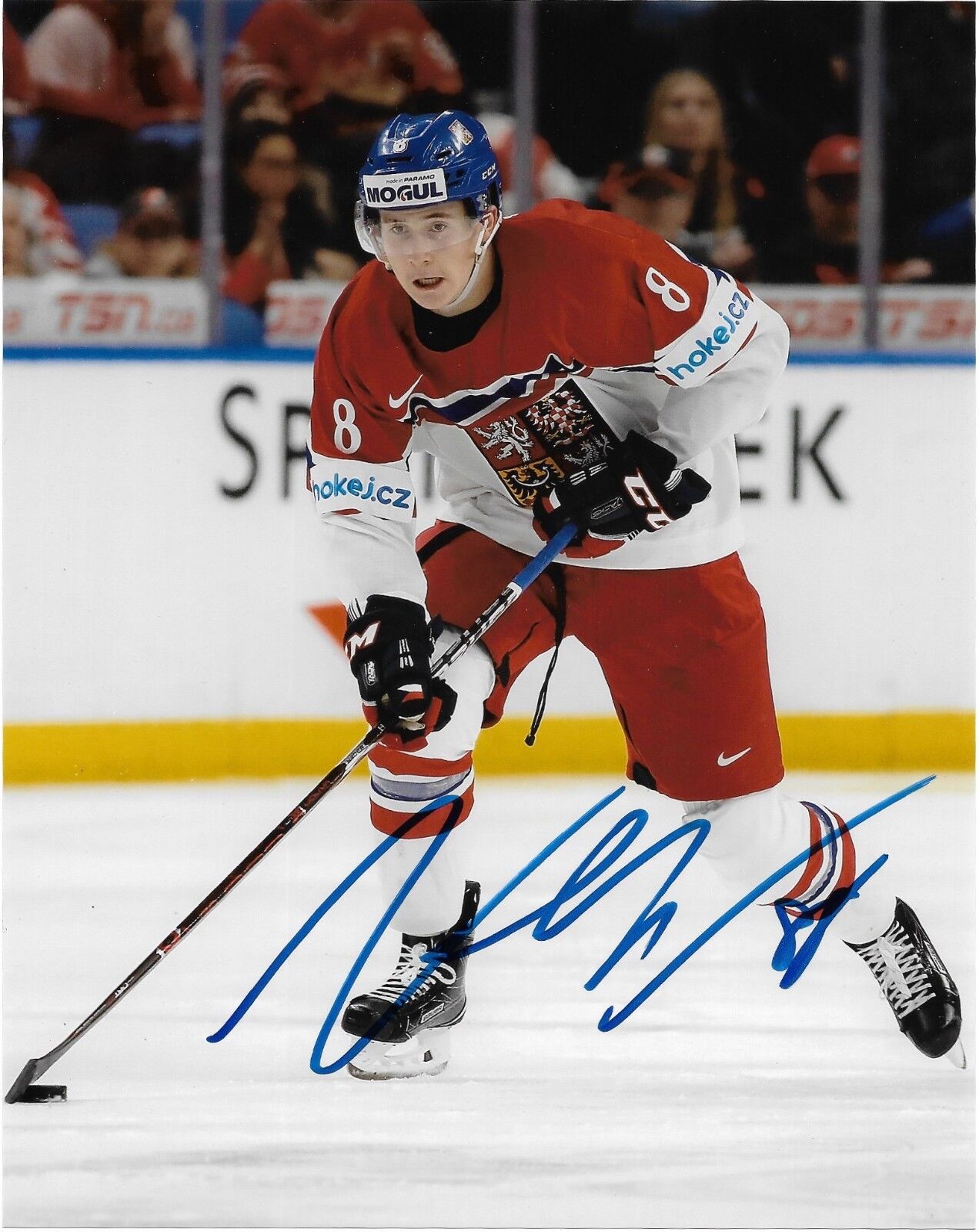 Czech Martin Necas Signed Autographed 8x10 Photo Poster painting COA