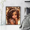 Curly Girl - 11CT Stamped Cross Stitch - 40*50cm - Character