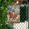 A Girl Riding A Horse - Vintage Metal Signs(8*12Inch) - Cowboy