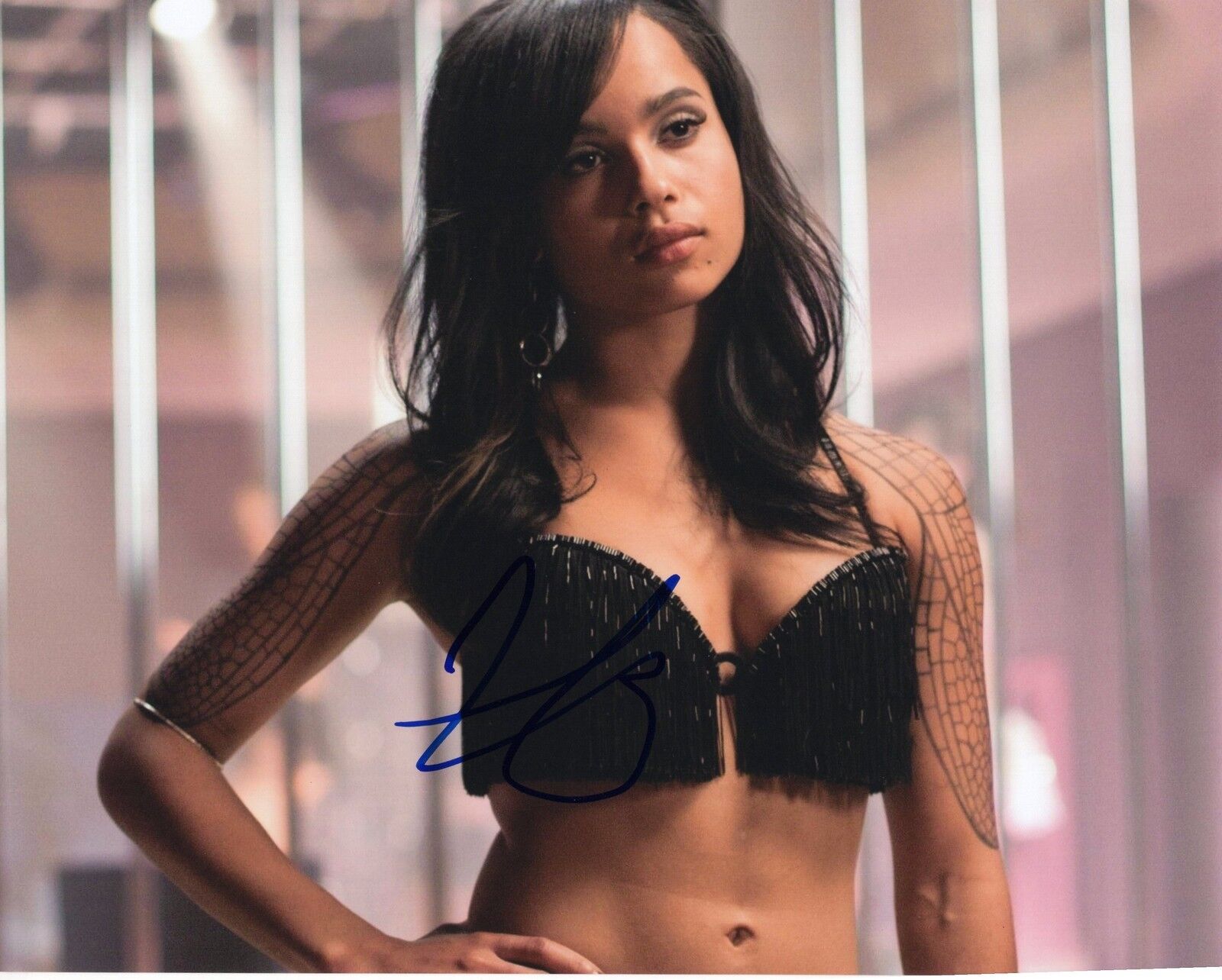 Zoe Kravitz X-Men First Class Angel Salvadore Signed 8x10 Photo Poster painting w/COA