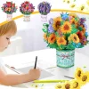 Cadeau de carte de voeux de bouquet pop-up- pour la fête des mères