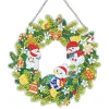 Diamond Painting Christmas Wreath Pendant