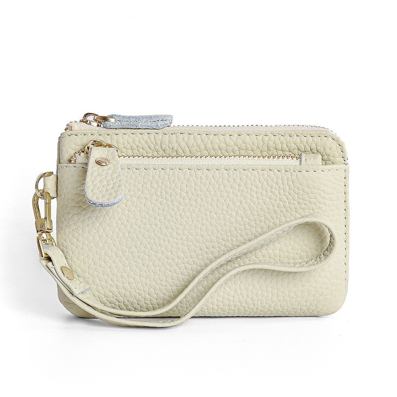Women's Faux Leather Coin Purse with Keychain Wallet