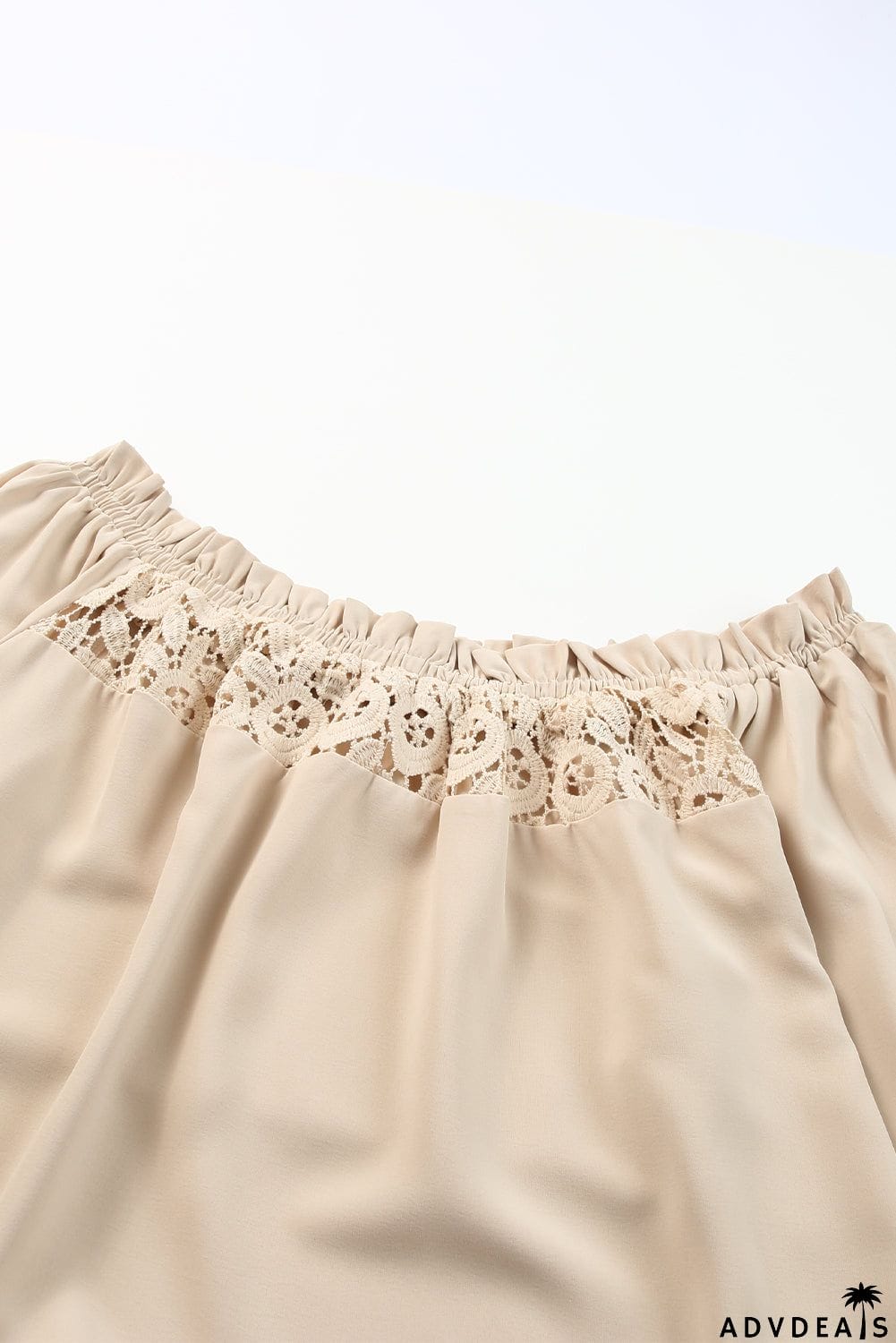 Crochet Hollow-out Off-shoulder Blouse