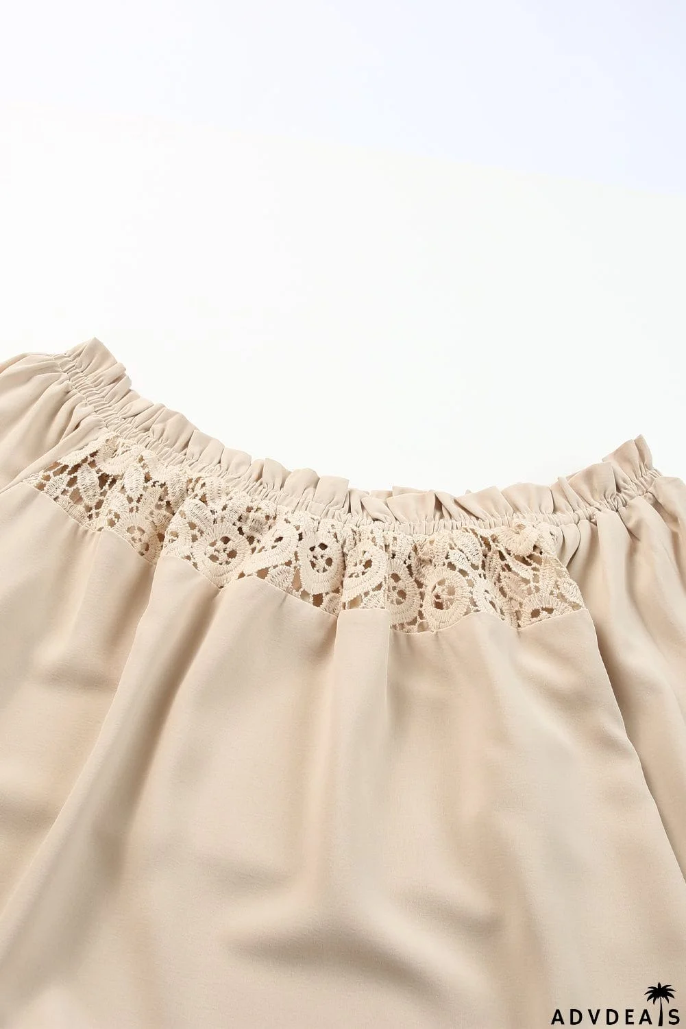 Crochet Hollow-out Off-shoulder Blouse