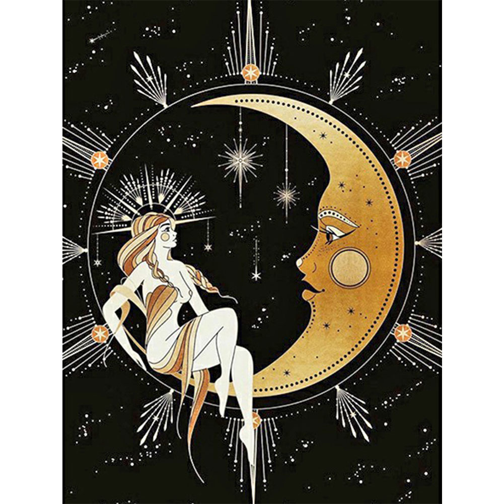 

Moon Beauty - Round Drill Diamond Painting - 30*40CM, 501 Original