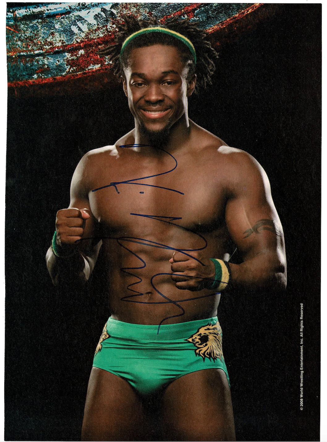 Kofi Kingston signed autographed magazine Photo Poster painting! RARE! AMCo Authenticated! 13531