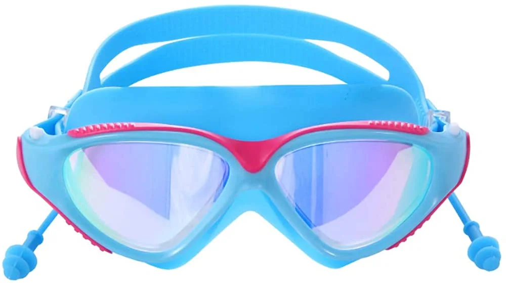 Silicone Advanced, Professional Swim Goggles Anti Fog UV Leaking ， Ear Plugs, Protection Case, Unisex Adult Men and Women