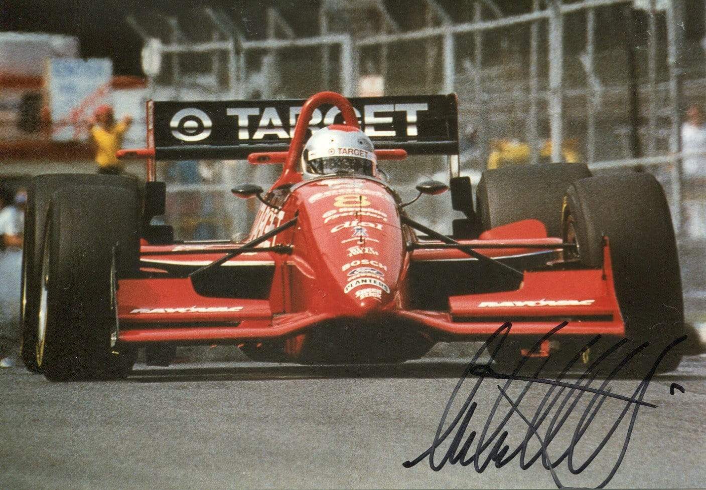 Michael Andretti autograph Formula One driver, signed Photo Poster painting