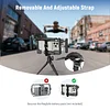 PA017 Universal Mobile Phone Cage Telescopic Adjustment Photography and Video Stand Stabilizer Double-Handed Cold Shoe Extension Cage