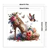 High Heels And Flowers-11CT Stamped Cross Stitch 40*40cm/15.75*15.75in