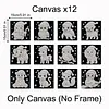 12Pcs DIY Pearl Painting Animal for Home Wall Decor(15x15cm)