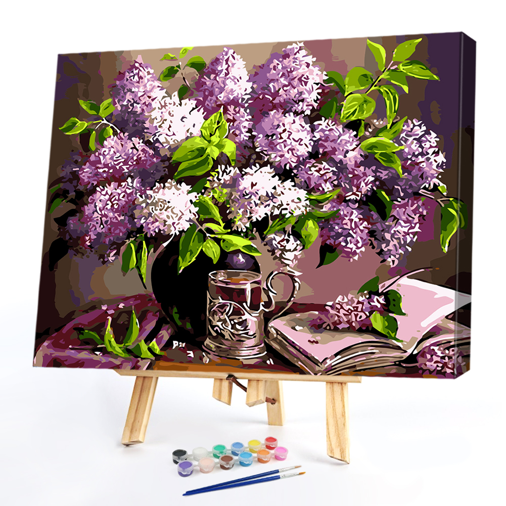 

40*50CM Paint By Numbers-Flowers Leaf, 501 Original