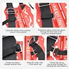 Backmount Fixed Strap Backpack Chest Strap BCD Sidemount Buckle for Scuba Diving