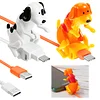Charging Cable Dog Smartphone USB Cable Charger USB Data Transfer Dog Cable for Mobile Phone USB Charging Cable for Type-c, Apple, Android