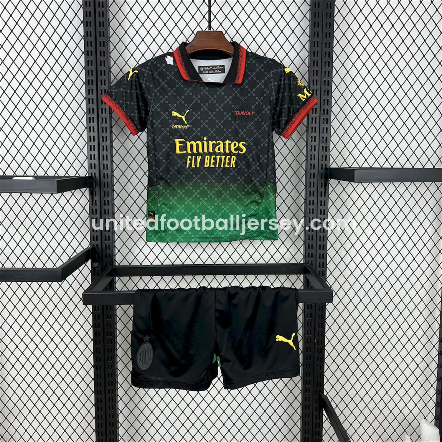 AC Milan 24-25 Fourth “Diavoli” Special Edition Kids Kit