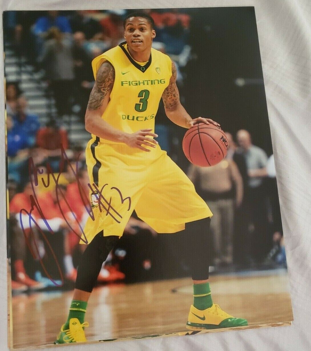 JOE JOSEPH YOUNG OREGON DUCKS SIGNED AUTOGRAPHED 8X10 Photo Poster painting W/COA 6