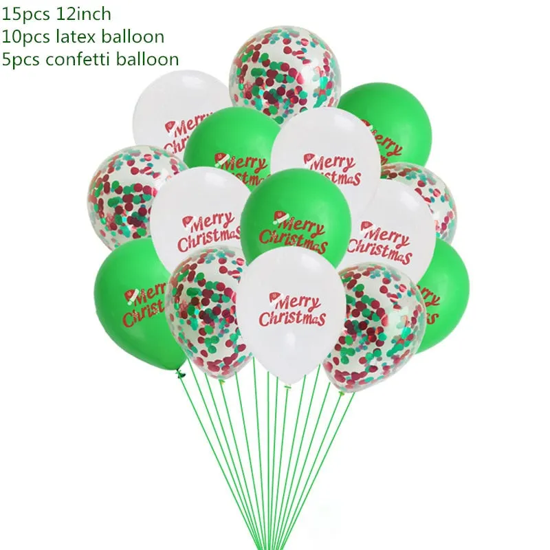 Christmas Decorations for Home Merry Christmas Balloons Banner Photo Booth Props 2022 Happy New Year Decorations Navidad 2020