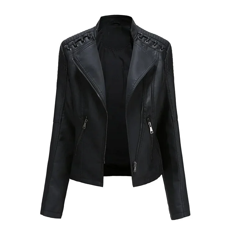  Washed Leather Jacket