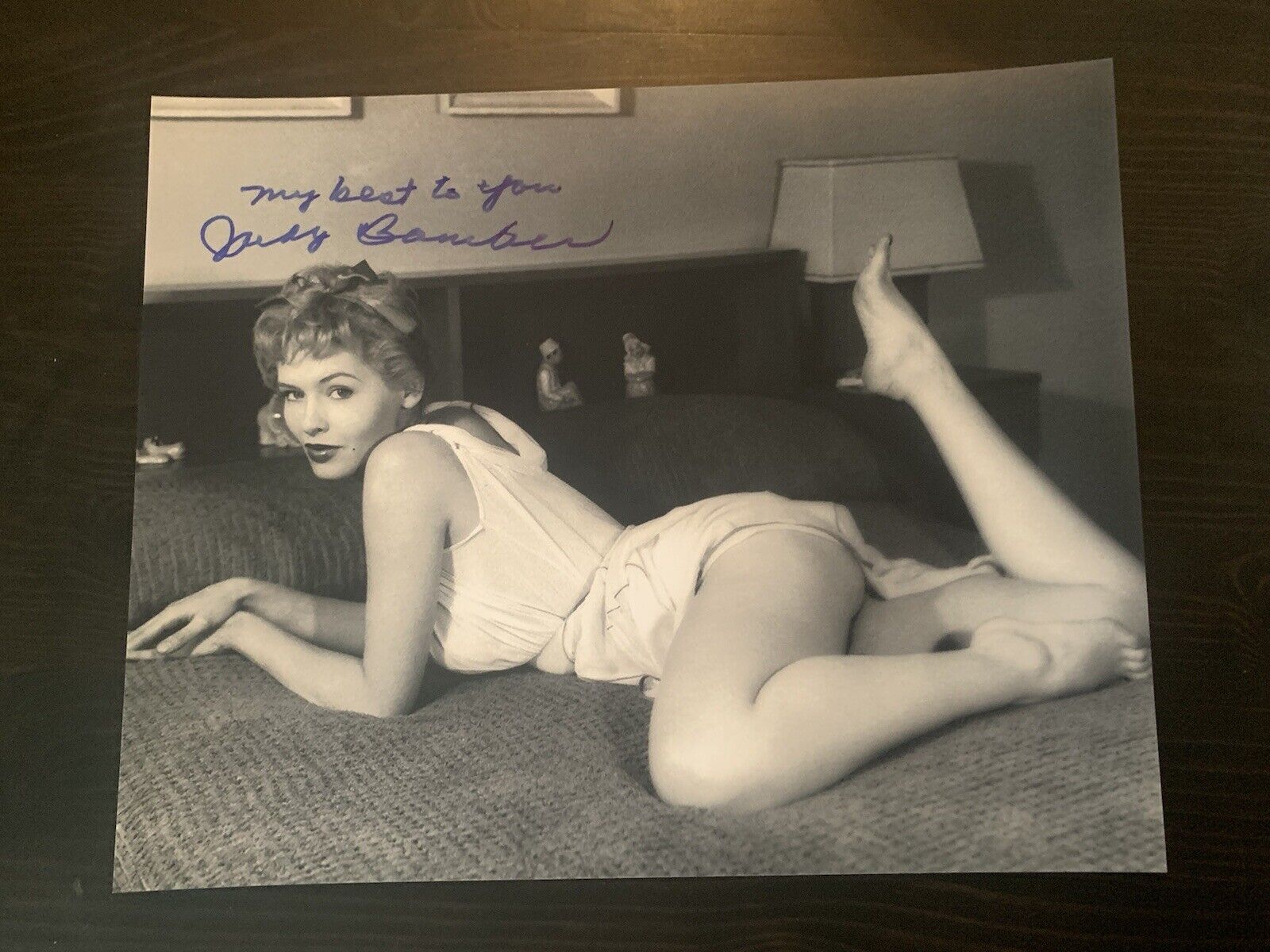 Judy Bamber signed 8x10 Photo Poster painting autographed model actress Sexy