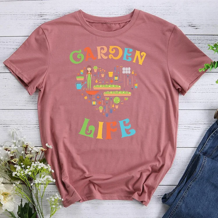 garden life Round Neck T-shirt