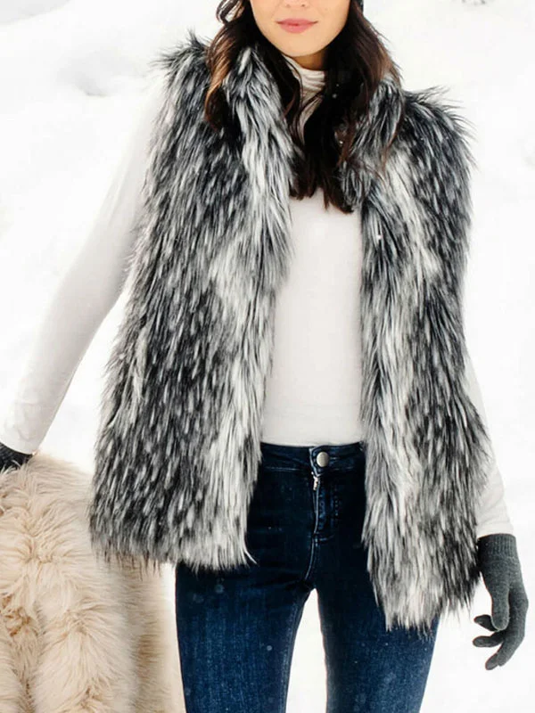 Smoky Fox Faux Fur Ladies Vest
