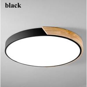 Nordic Oak App Dimmable Led Ceiling Lights Living Room Round Multicolor Alloy Led Ceiling Lamp Bedroom Led Ceiling Light Fixture