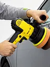 EU Electric Car Polishing Machine with Buffing Sponge Auto Detailing Handheld Polisher Adjustable Speed Scratch Repair Grinding Machine Car Accessories Power Tools