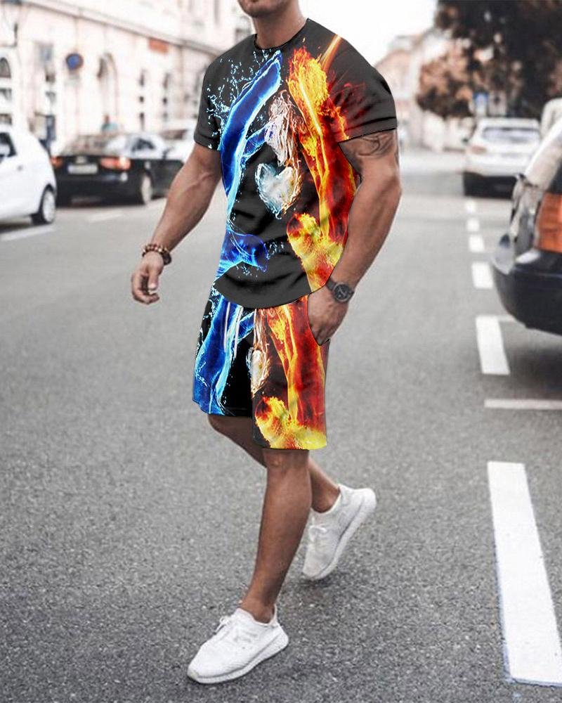 Men's Colorful Leisure Sports Suit