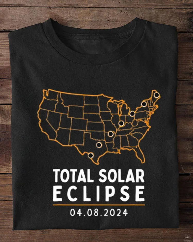 Solar Eclipse 2024 Party America Totality Total Usa Map