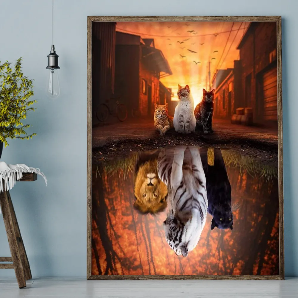 11ct Stamped Cross Stitch - Cats(50*40cm)
