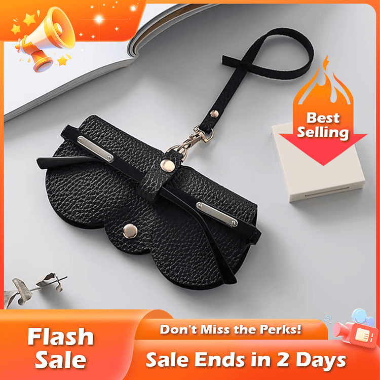 🏆Hot Sale✨Soft PU Leather Sunglasses Bag👓️,Best Gifts 