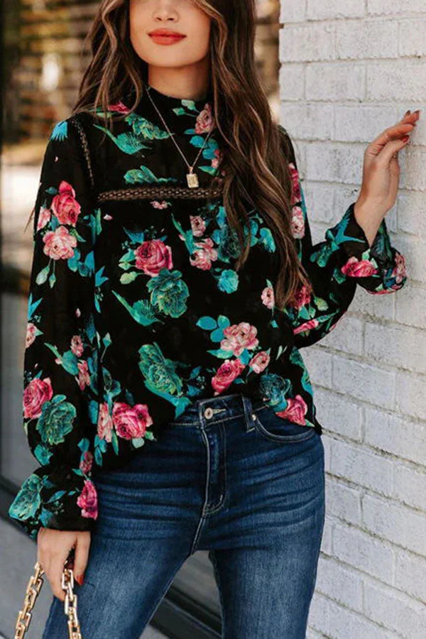 Season of Blooms Floral Lace Top