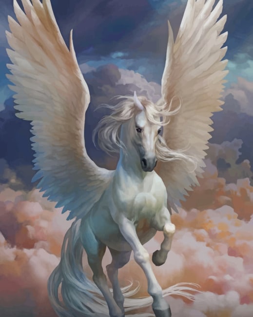 

White Pegasus – Paint By Numbers - 40*50CM, 501 Original